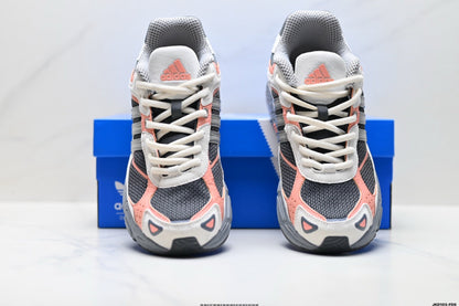 Adidas K81801550 Unisex Running Shoes #9 - Grey/Coral - image 2