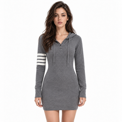 Thom Browne Women's Contrast Hem Hip Dress