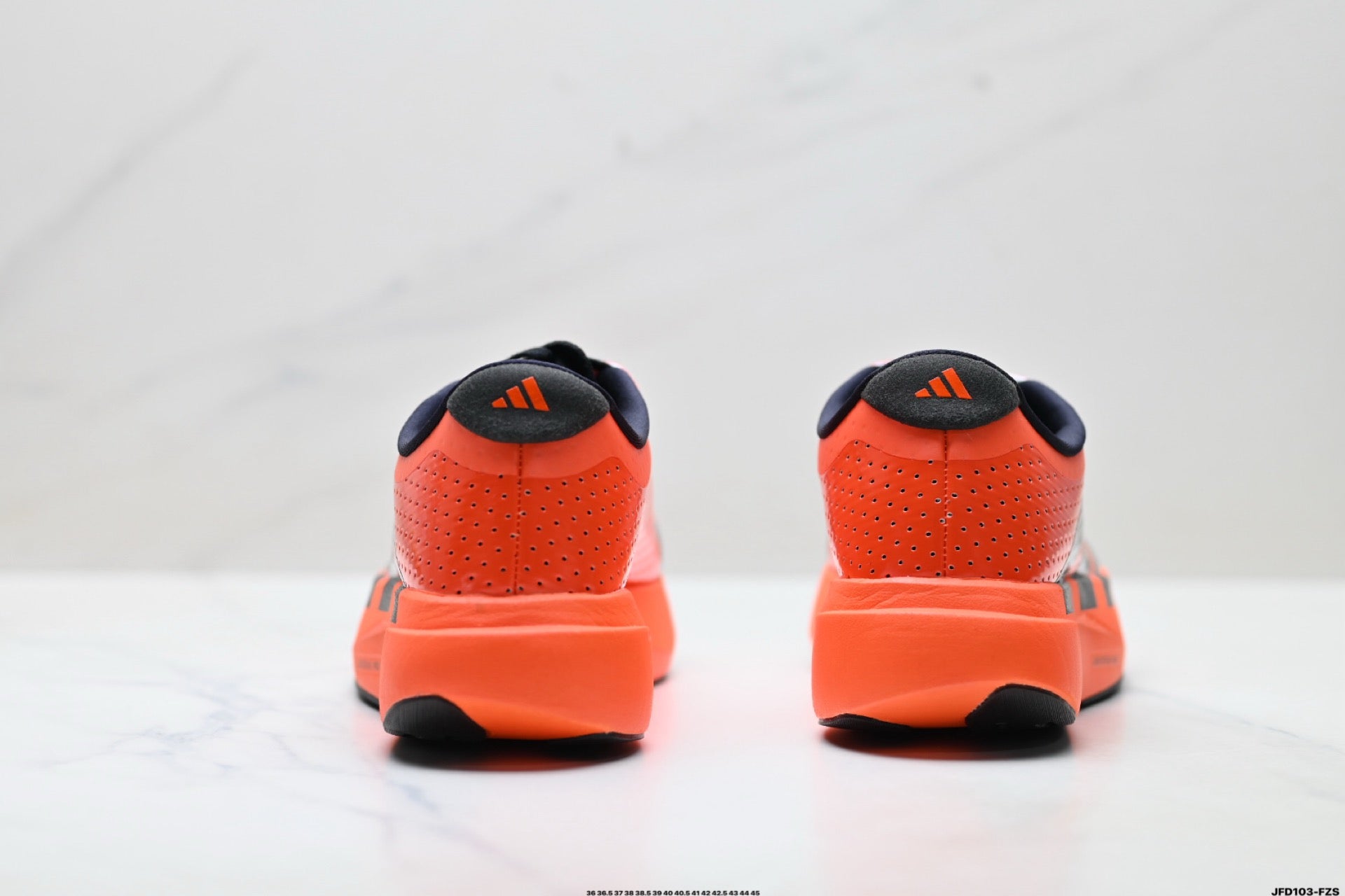 Adidas K81801650 Unisex Running Shoes #6 - Black/Orange - image 3