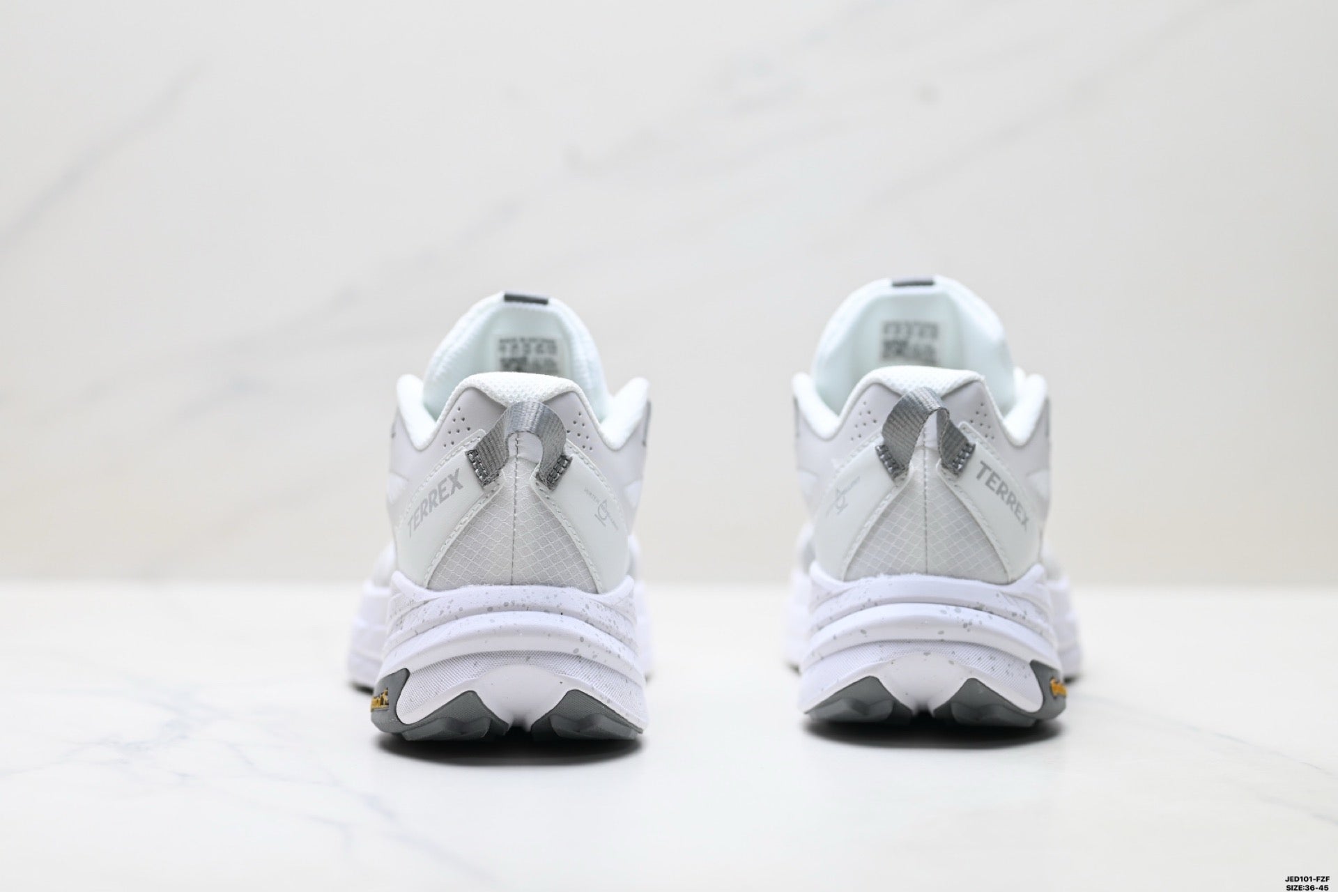 Adidas K81801550 Unisex Running Shoes #8 - White/Grey - image 3