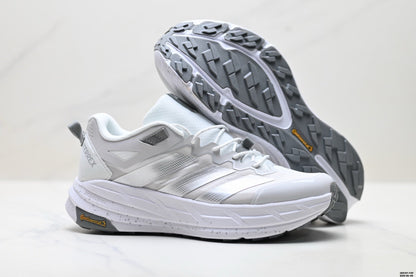 Adidas K81801550 Unisex Running Shoes #8 - White/Grey - image 4