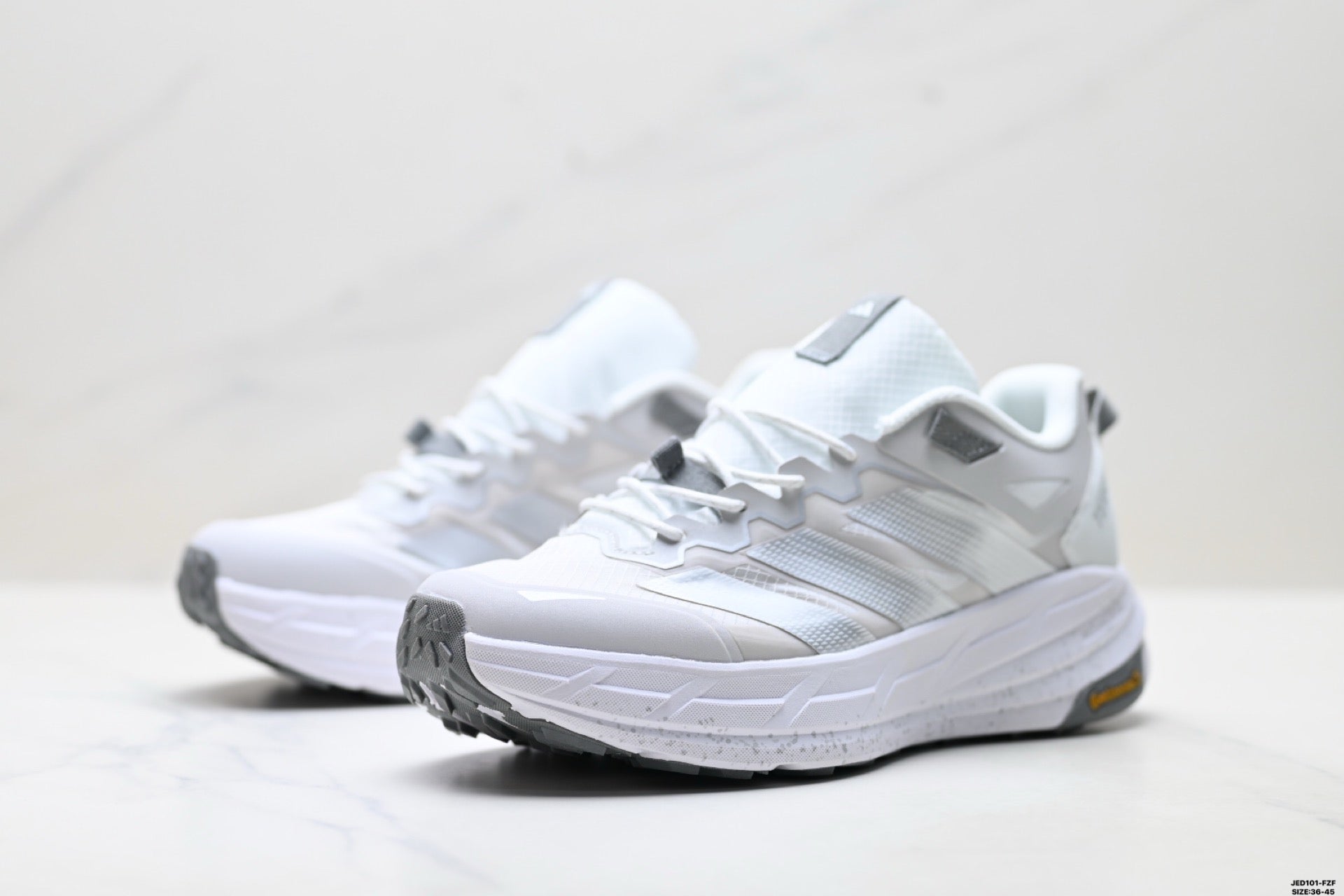 Adidas K81801550 Unisex Running Shoes #8 - White/Grey - image 5