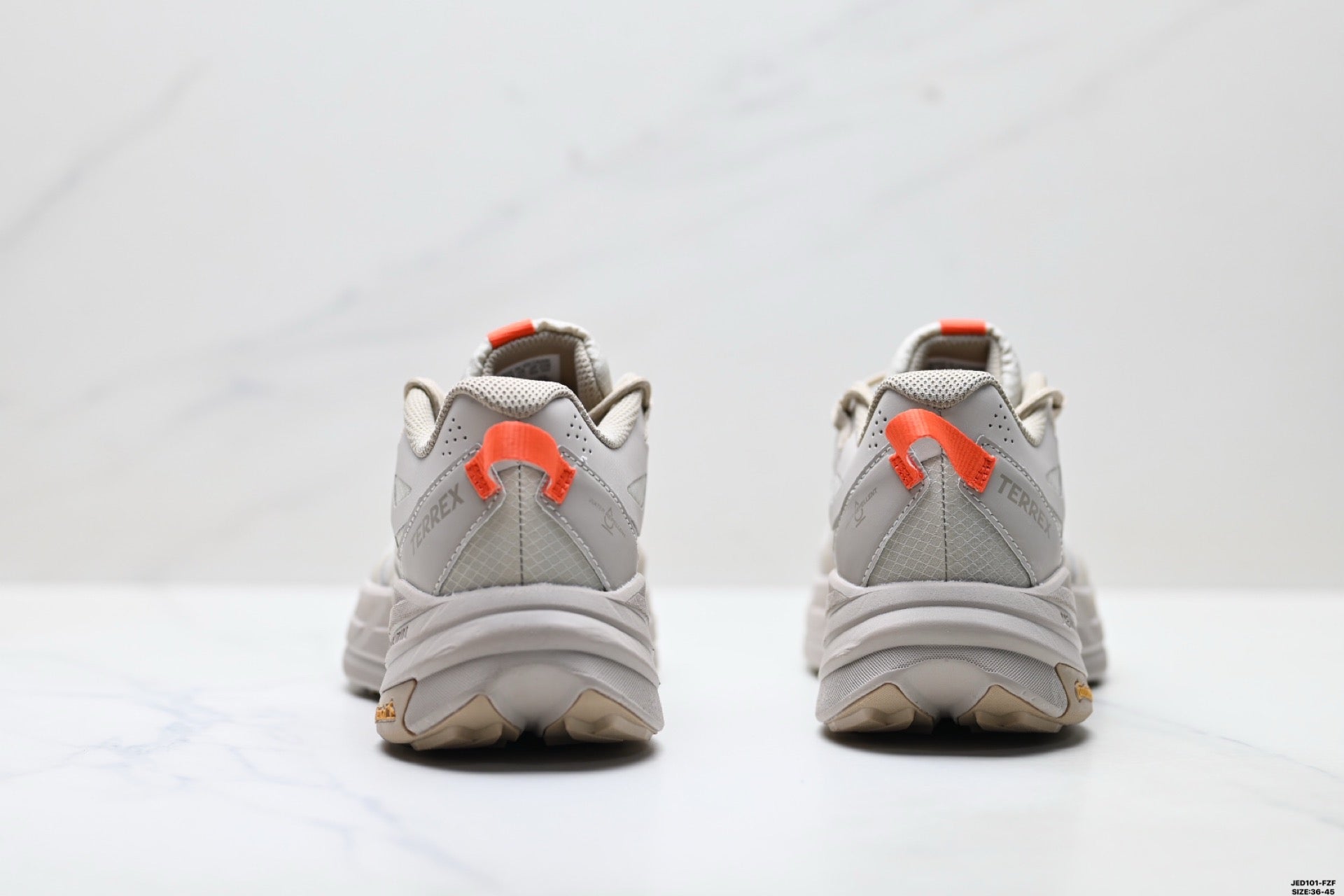 Adidas K81801550 Unisex Running Shoes #8 - Grey/Orange - image 8