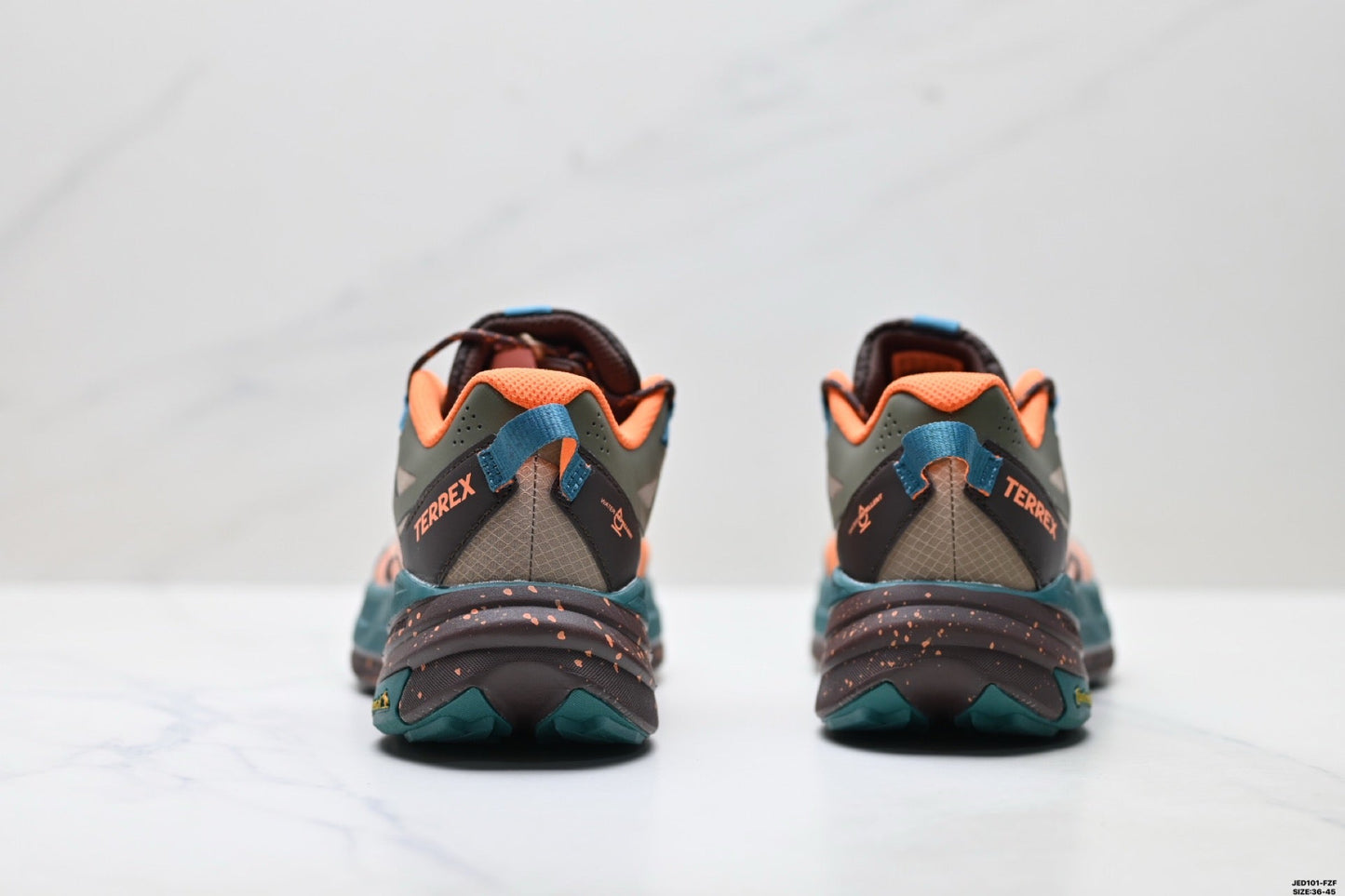 Adidas K81801550 Unisex Running Shoes #8 - Grey/Orange/Teal - image 13