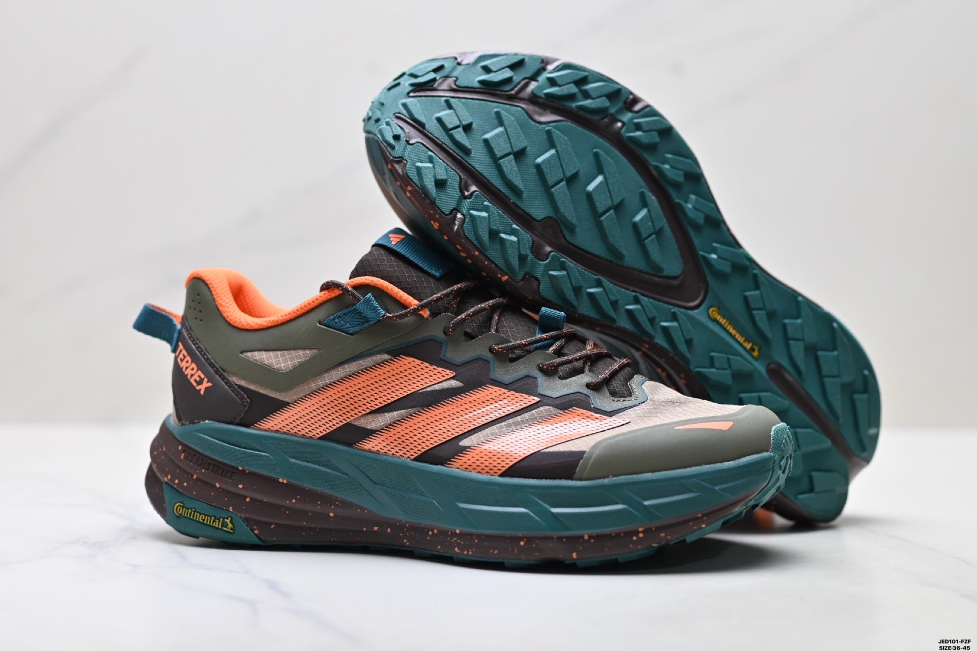 Adidas K81801550 Unisex Running Shoes #8 - Grey/Orange/Teal - image 14