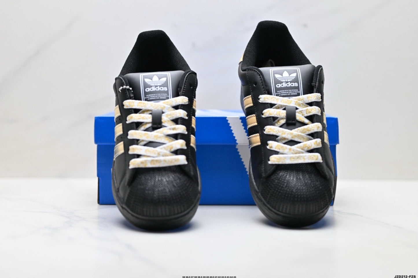 Adidas K81801450 Unisex Shell-Toe Sneakers - Black/White - image 2