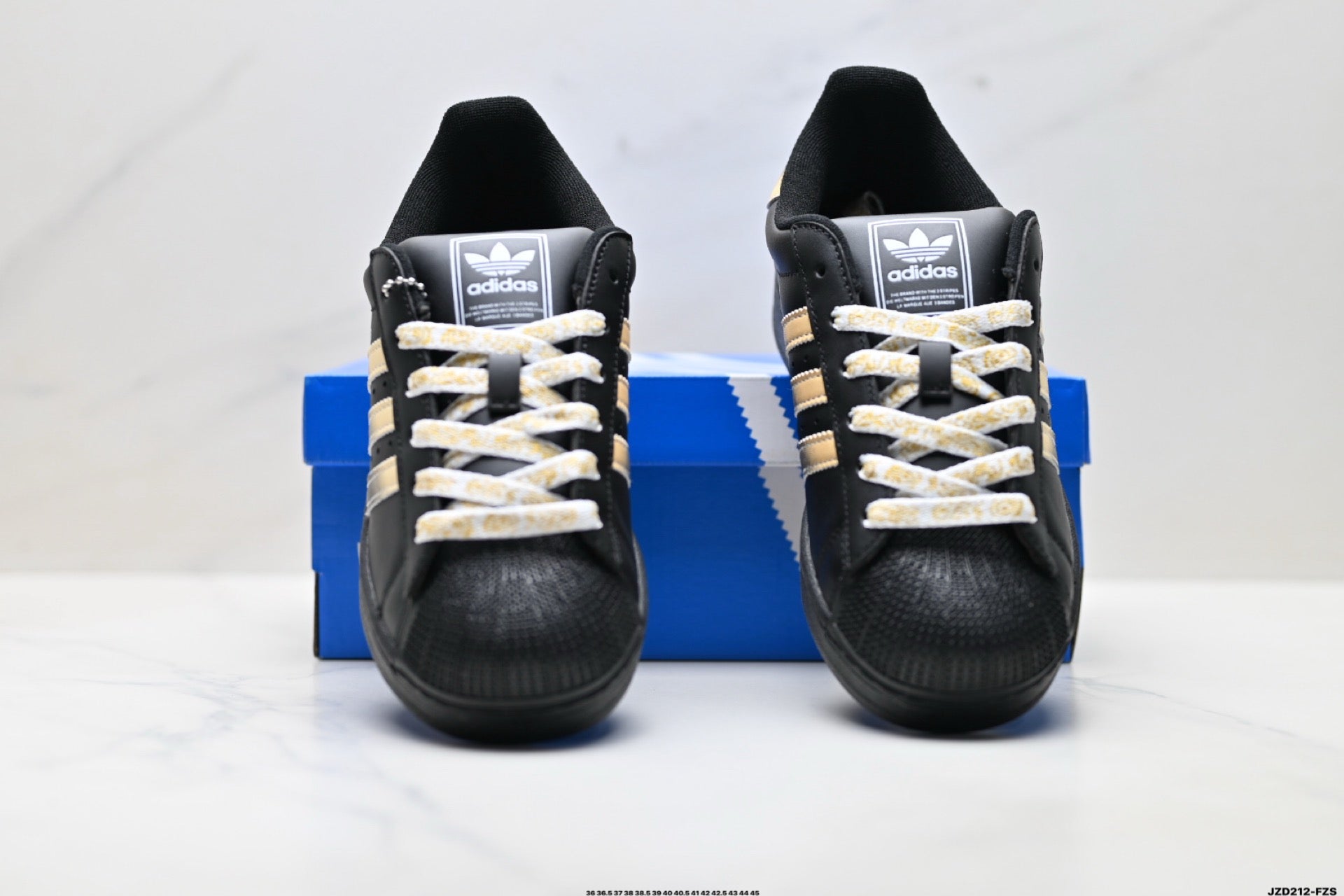 Adidas K81801450 Unisex Shell-Toe Sneakers - Black/White - image 2