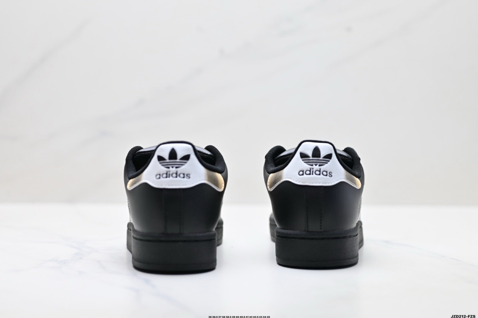 Adidas K81801450 Unisex Shell-Toe Sneakers - Black/White - image 3