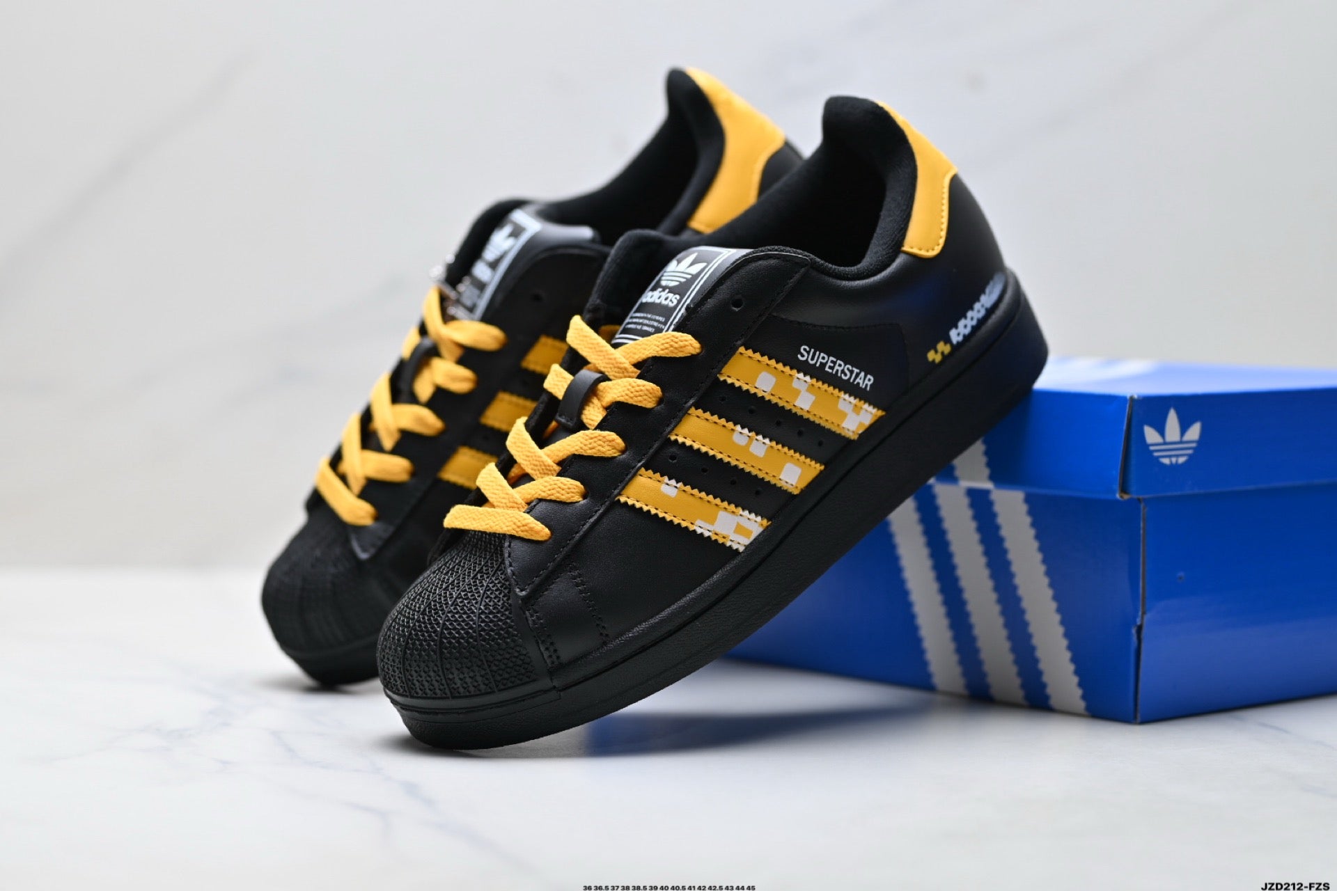 Adidas K81801450 Unisex Shell-Toe Sneakers - Black/White - image 6