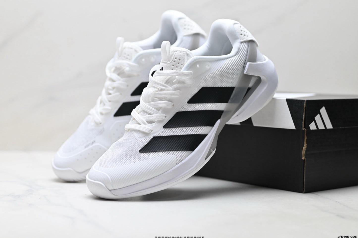 Adidas K81801650 Unisex Running Shoes #5 - White/Black