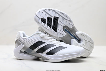 Adidas K81801650 Unisex Running Shoes #5 - White/Black - image 4