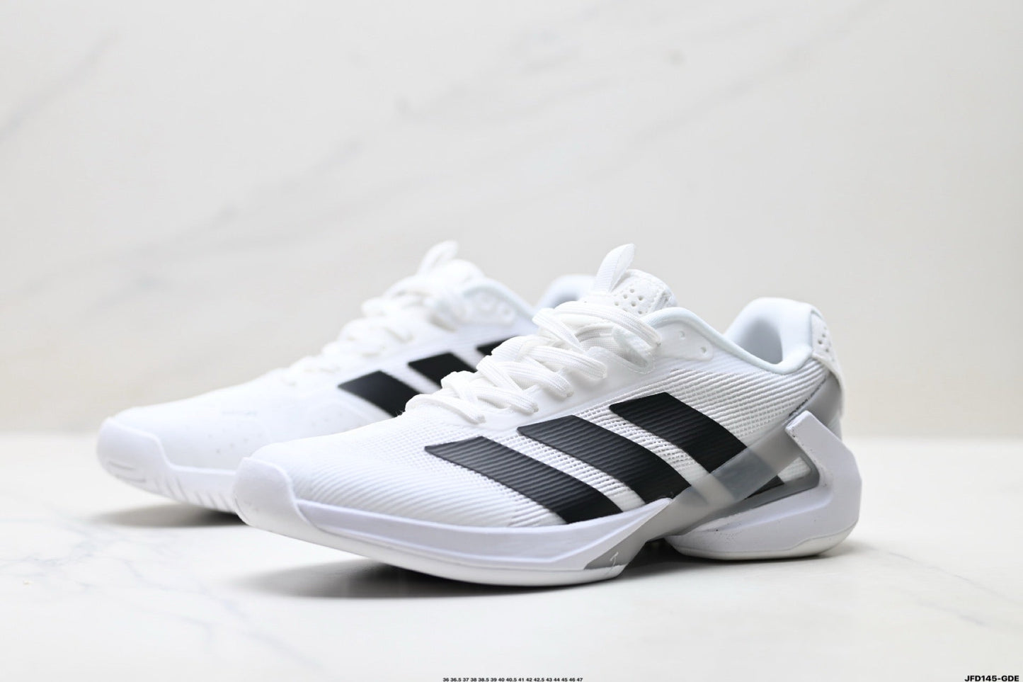 Adidas K81801650 Unisex Running Shoes #5 - White/Black - image 5
