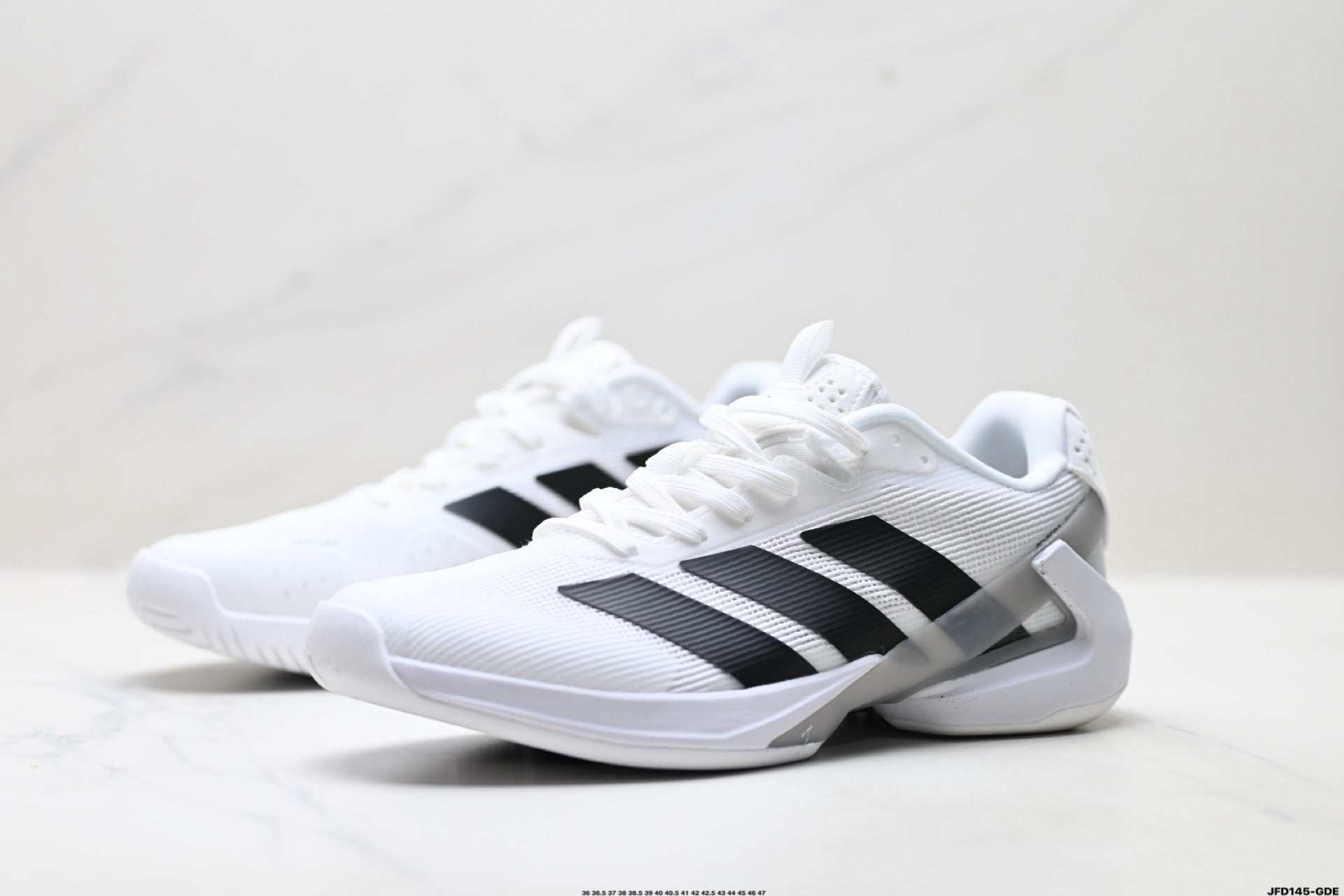 Adidas K81801650 Unisex Running Shoes #5 - White/Black - image 5
