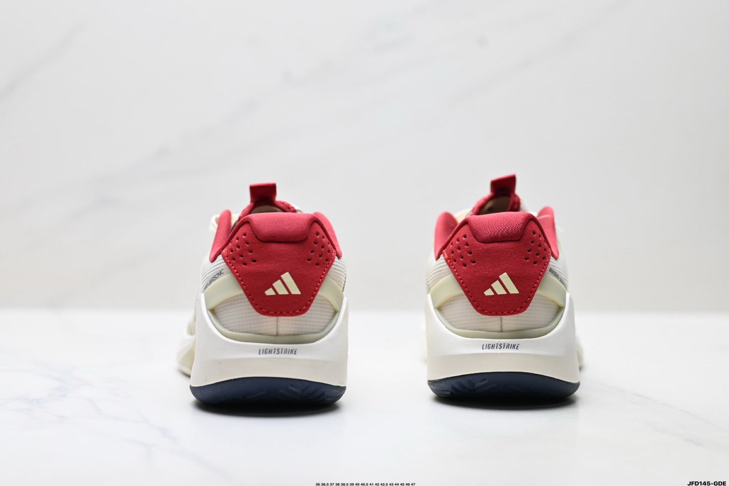 Adidas K81801650 Unisex Running Shoes #5 - Beige/Red - image 8