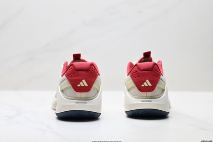 Adidas K81801650 Unisex Running Shoes #5 - Beige/Red - image 8