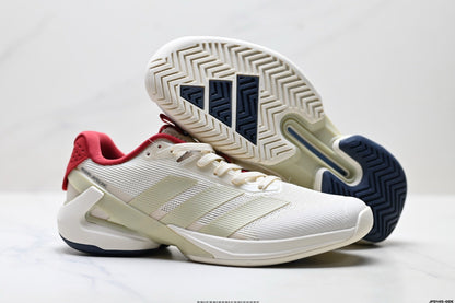 Adidas K81801650 Unisex Running Shoes #5 - Beige/Red - image 9