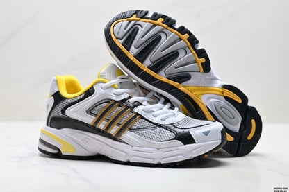 Adidas K81801550 Men's Running Shoes #6 - White/Black/Yellow - image 4