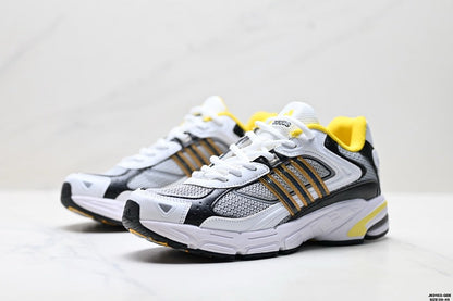 Adidas K81801550 Men's Running Shoes #6 - White/Black/Yellow - image 6