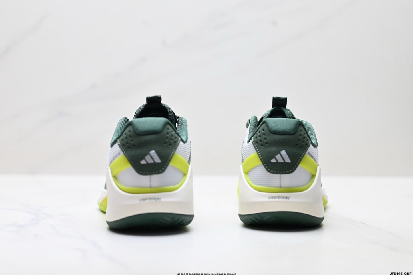 Adidas K81801650 Unisex Running Shoes #4 - White/Green - image 3