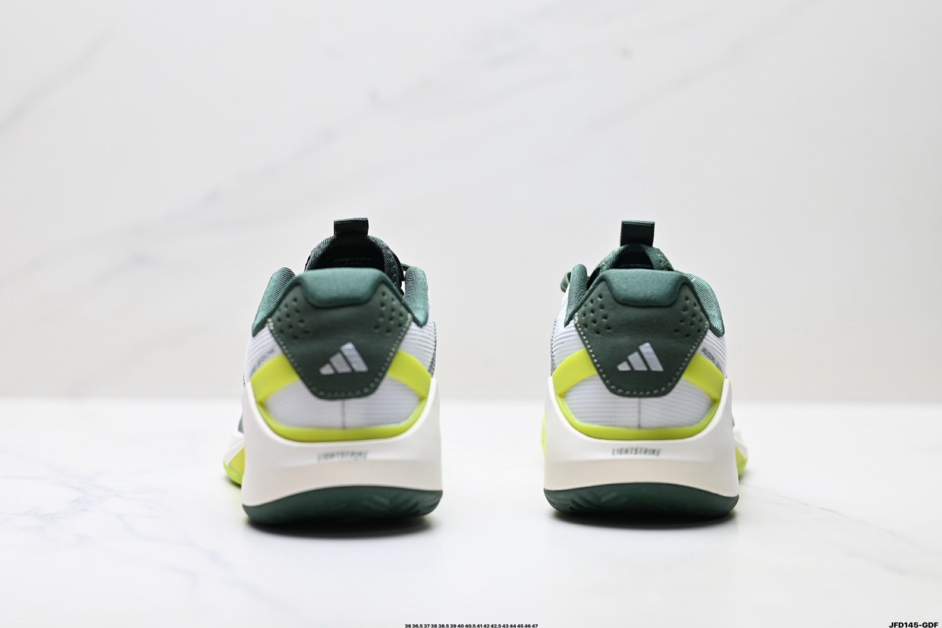 Adidas K81801650 Unisex Running Shoes #4 - White/Green - image 3