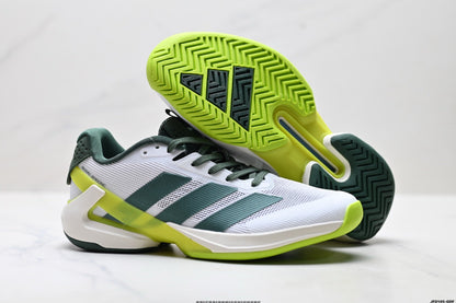 Adidas K81801650 Unisex Running Shoes #4 - White/Green - image 4