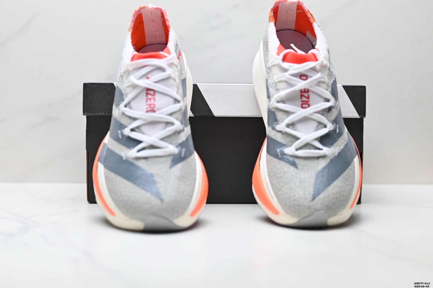 Adidas K81801850 Men's Running Shoes - Grey/Coral - image 2