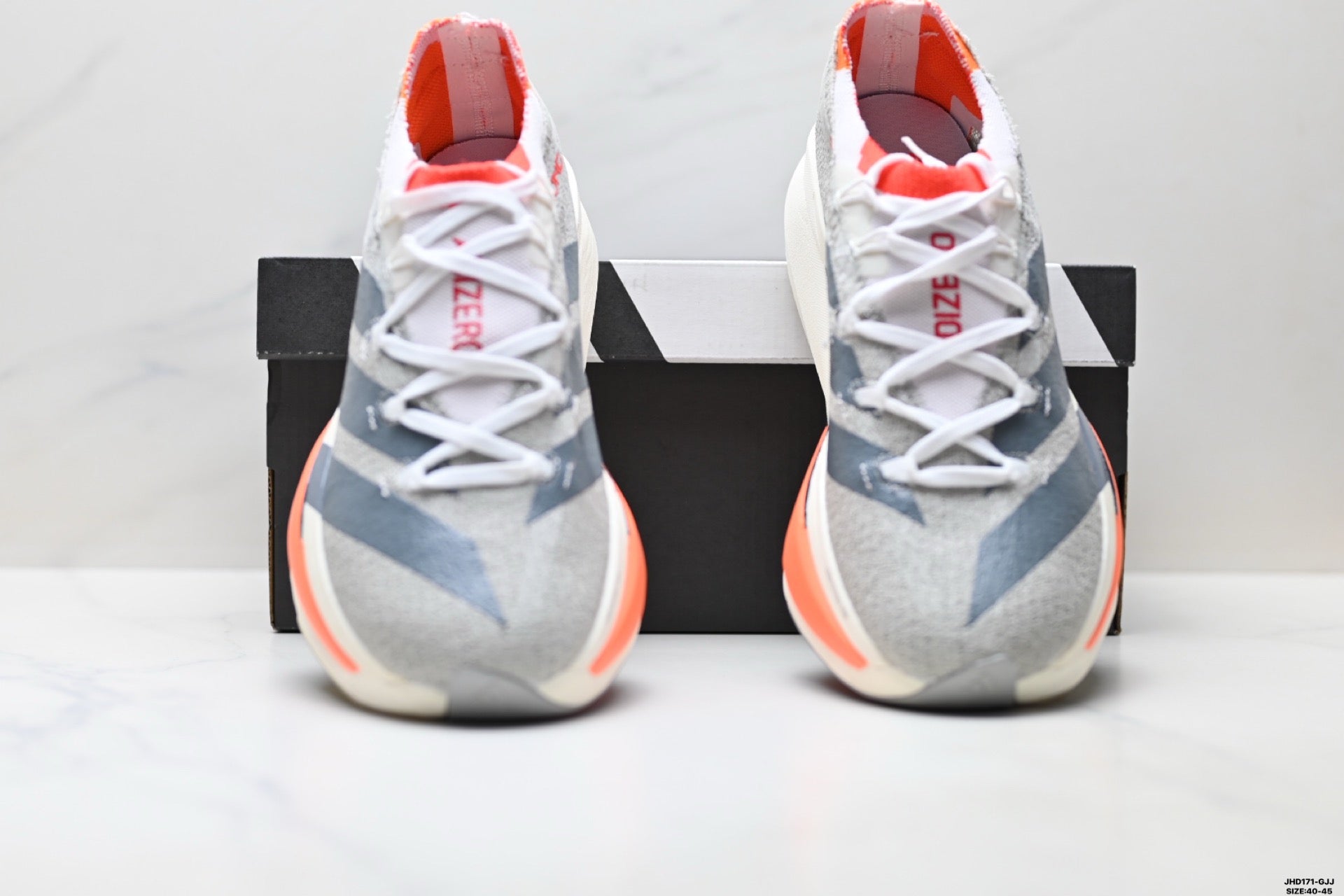 Adidas K81801850 Men's Running Shoes - Grey/Coral - image 2