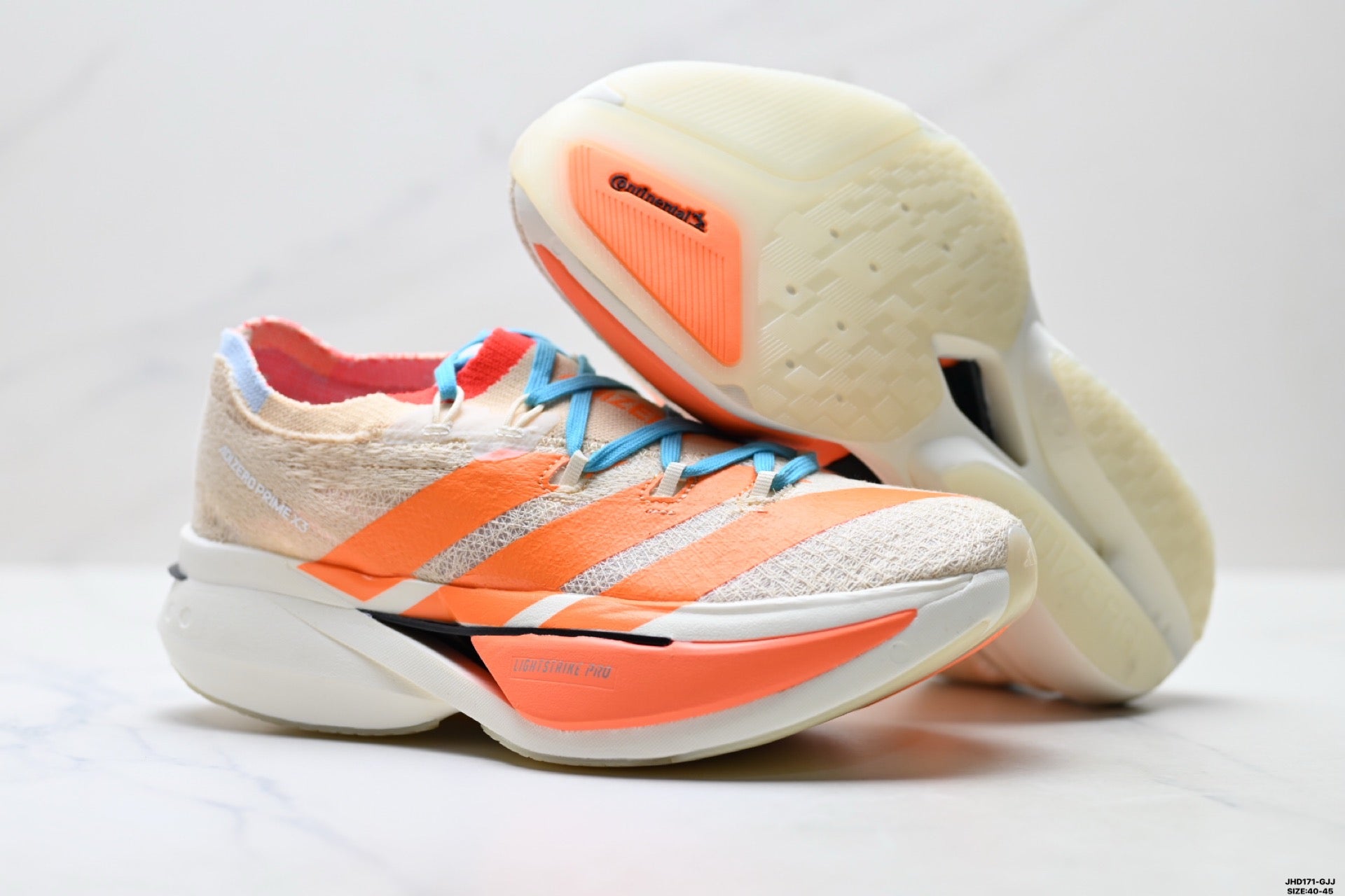 Adidas K81801850 Men's Running Shoes - Beige/Orange/Blue - image 14