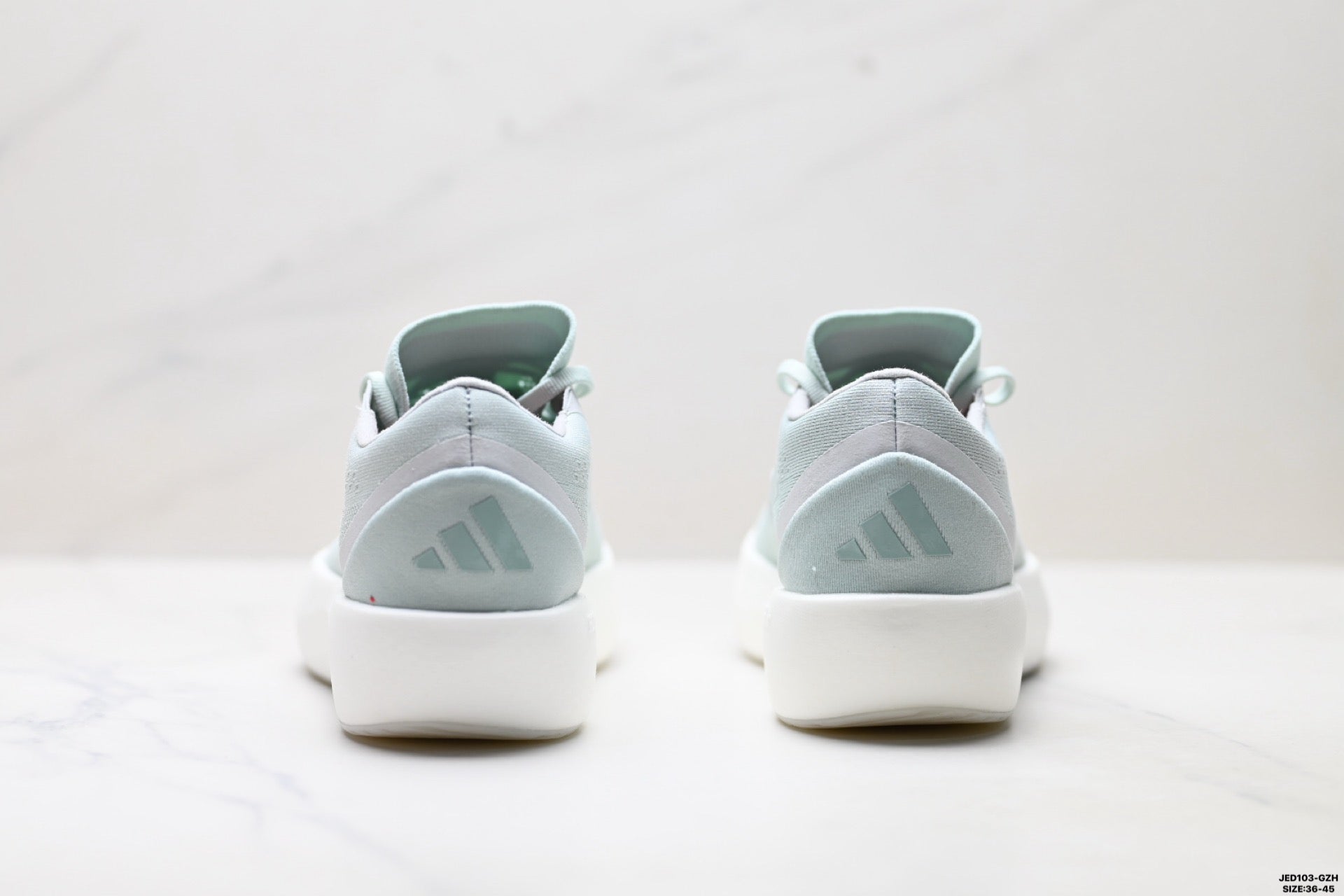 Adidas K81801550 Unisex Running Shoes #7 - White/Mint/Pink - image 3