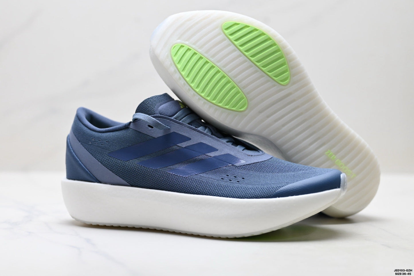 Adidas K81801550 Unisex Running Shoes #7 - Light Blue - image 9