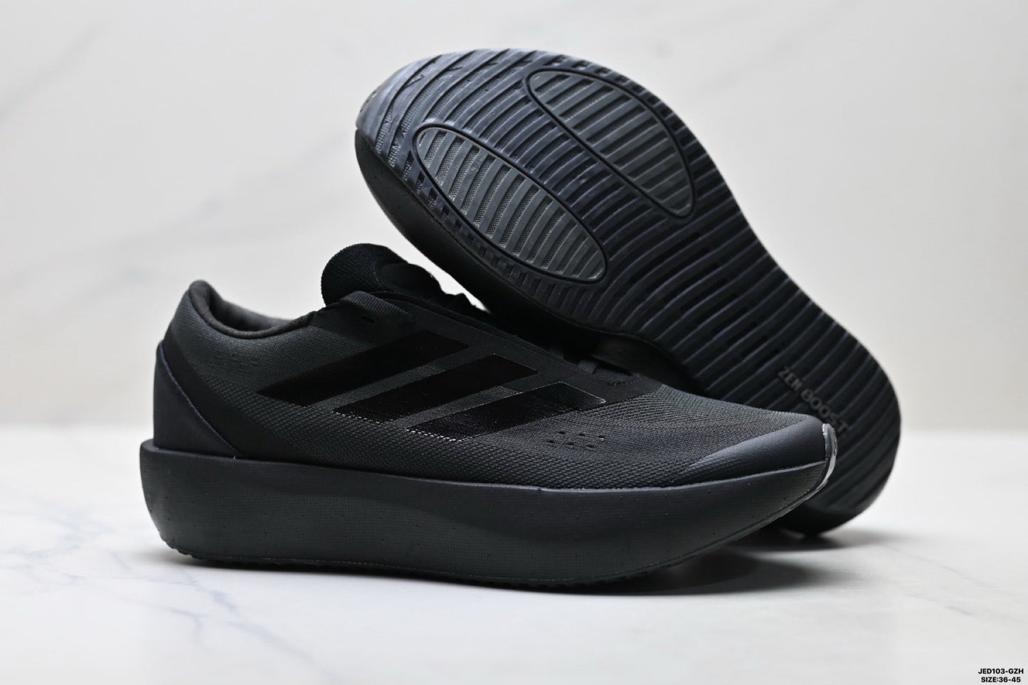 Adidas K81801550 Unisex Running Shoes #7 - Black - image 14