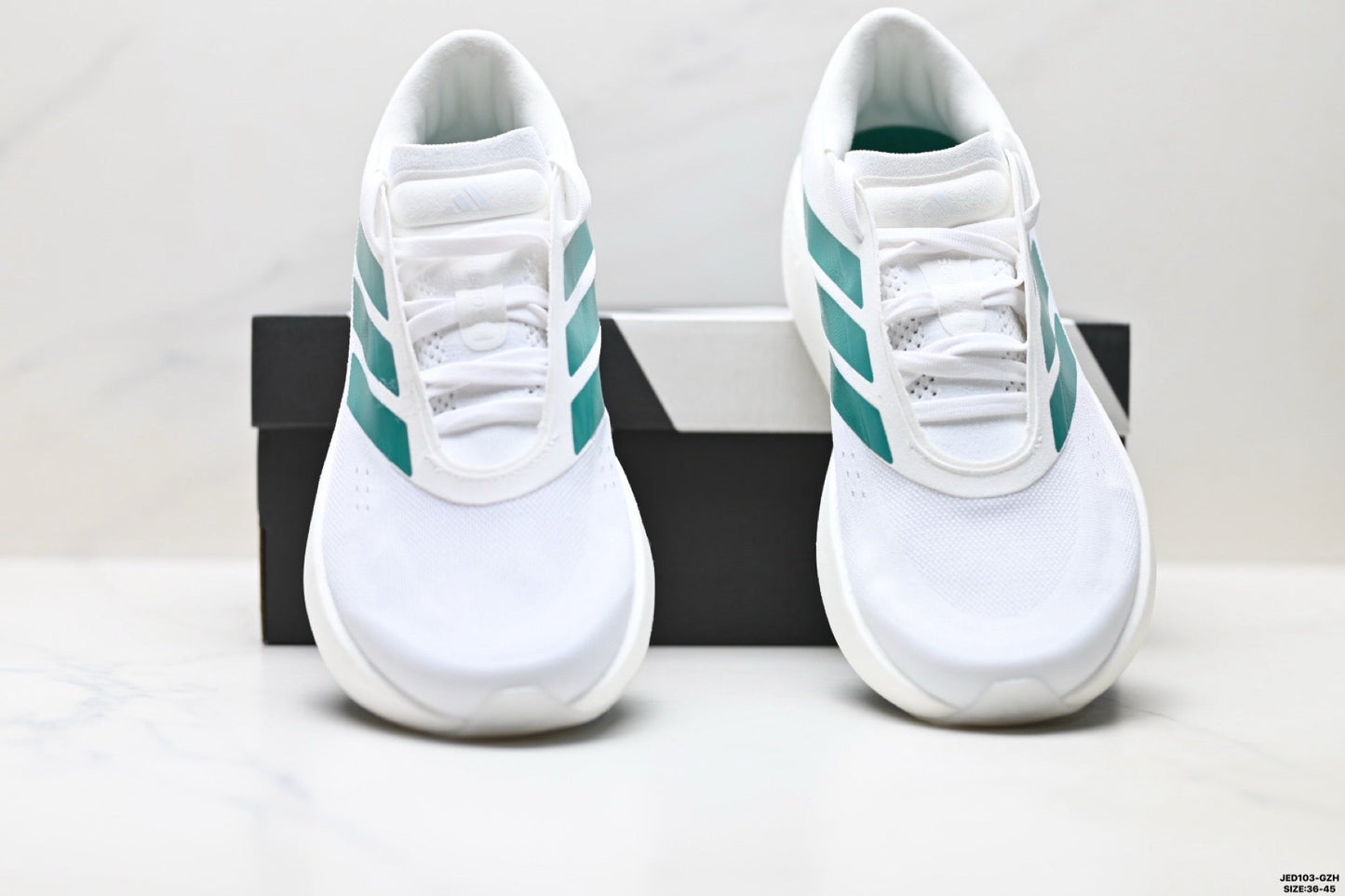 Adidas K81801550 Unisex Running Shoes #7 - White/Teal - image 17