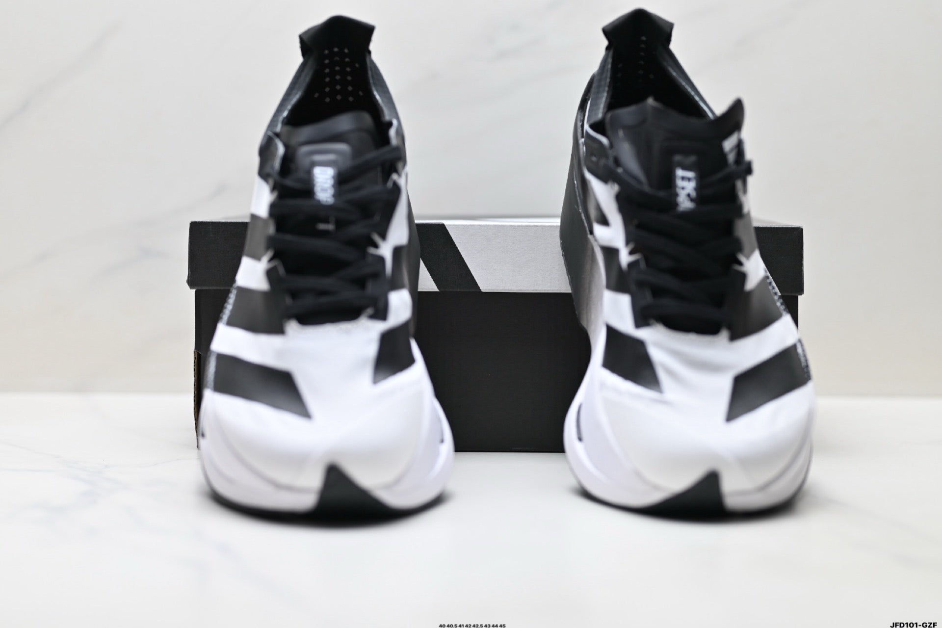 Adidas K81801650 Men's Running Shoes #2 - Black/White - image 2