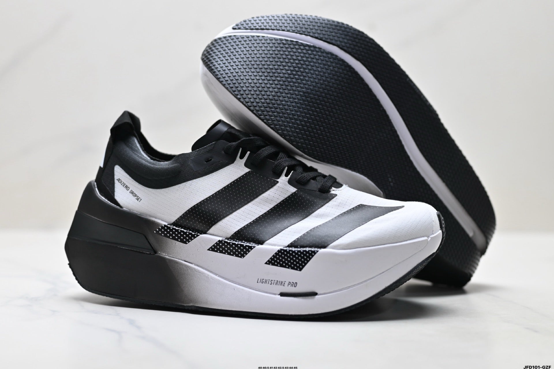 Adidas K81801650 Men's Running Shoes #2 - Black/White - image 4