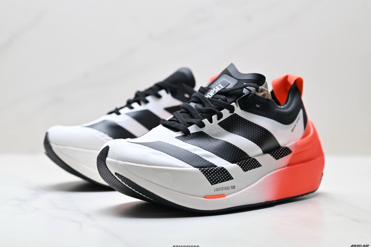 Adidas K81801650 Men's Running Shoes #2 - White/Black/Red - image 10