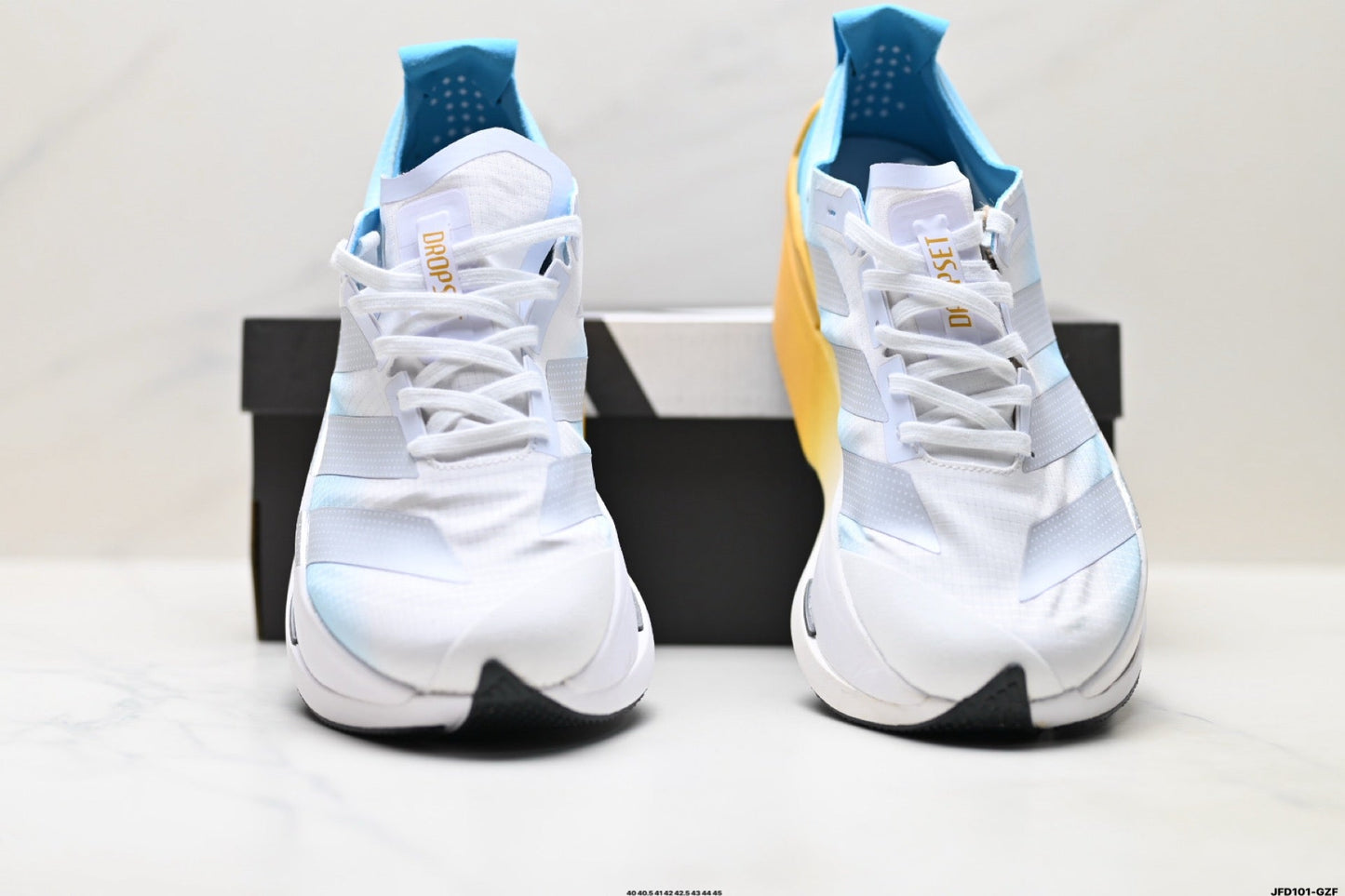 Adidas K81801650 Men's Running Shoes #2 - White/Blue/Yellow - image 17