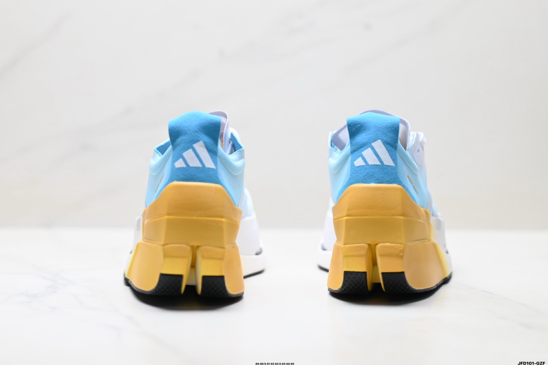 Adidas K81801650 Men's Running Shoes #2 - White/Blue/Yellow - image 18