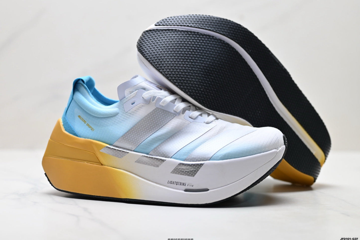 Adidas K81801650 Men's Running Shoes #2 - White/Blue/Yellow - image 19