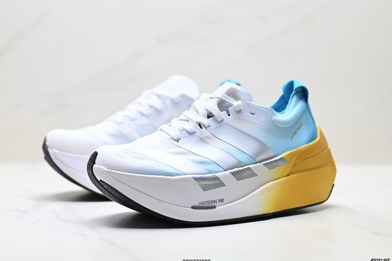 Adidas K81801650 Men's Running Shoes #2 - White/Blue/Yellow - image 21