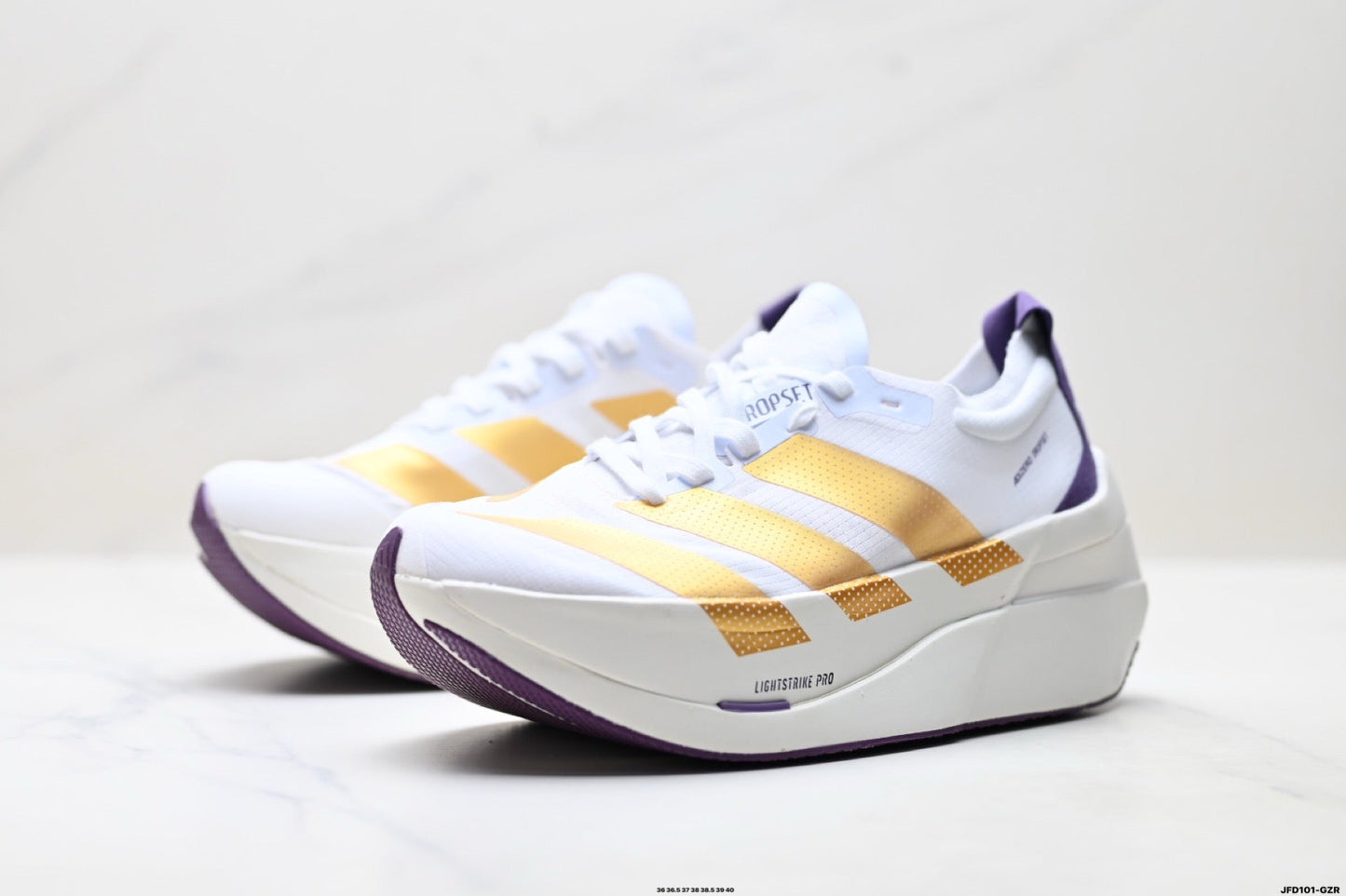 Adidas K81801650 Women's Running Shoes - White/Purple/Orange - image 5
