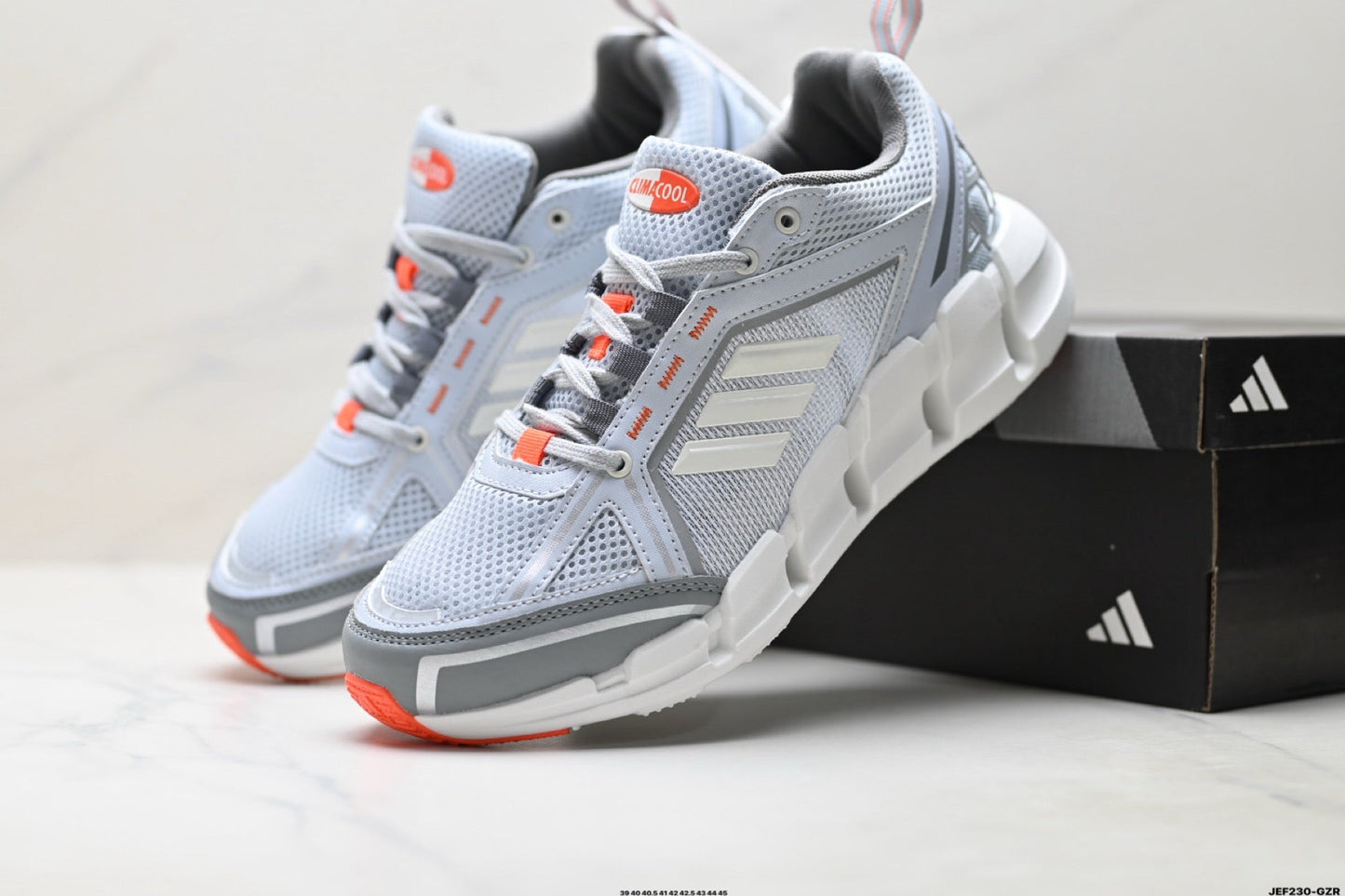 Adidas K81801550 Men's Running Shoes #5 - Grey/Orange