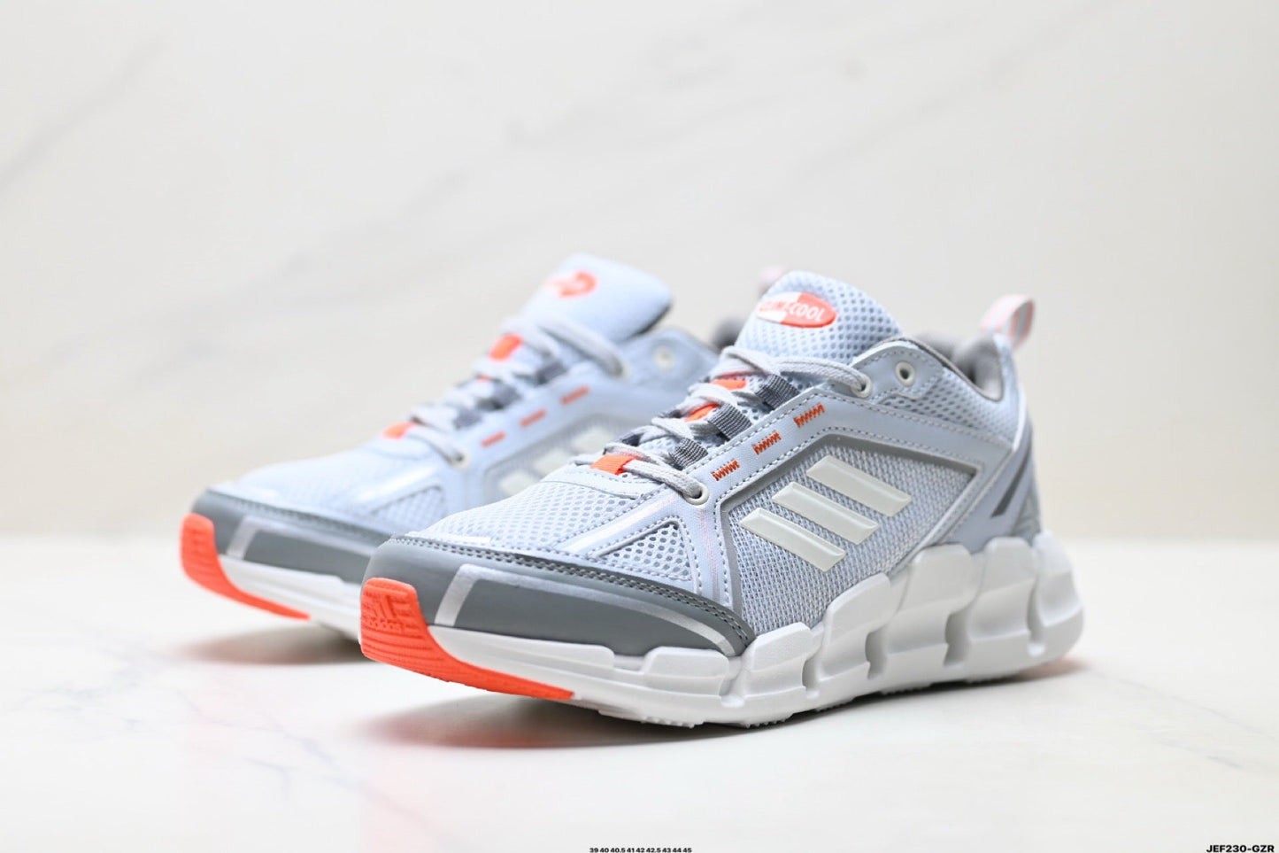 Adidas K81801550 Men's Running Shoes #5 - Grey/Orange - image 5
