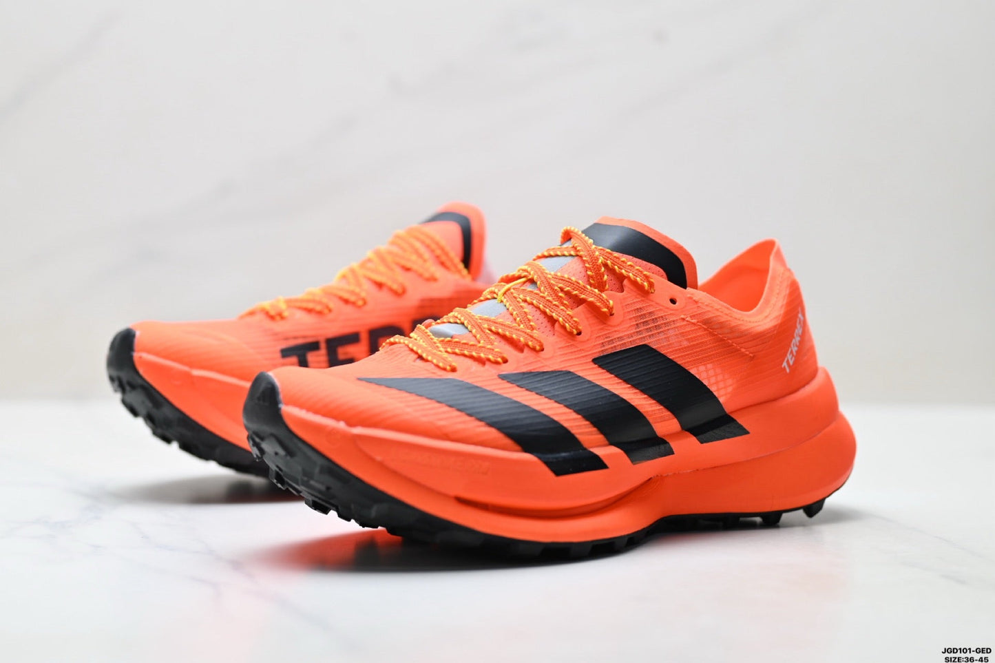Adidas K81801750 Unisex Running Shoes #2 - Orange/Black - image 5