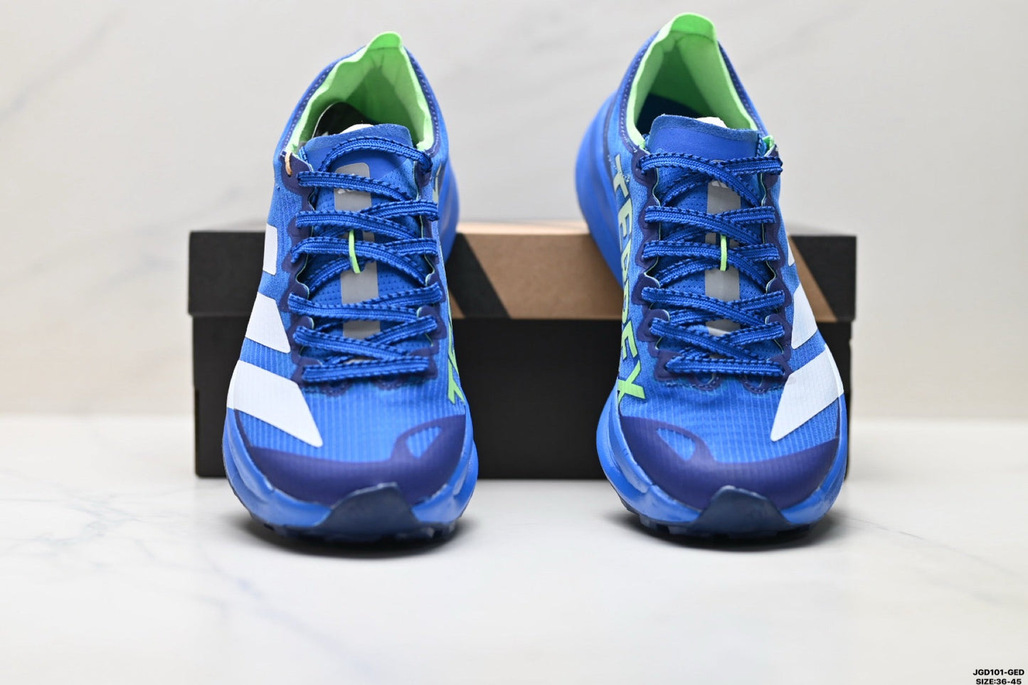 Adidas K81801750 Unisex Running Shoes #2 - Blue/Green - image 7