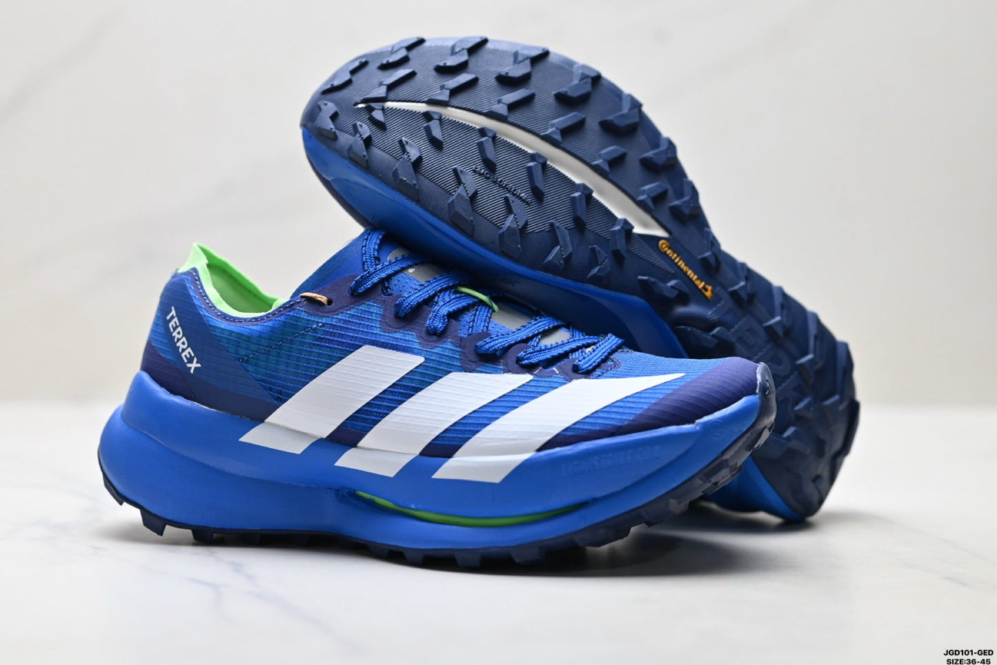 Adidas K81801750 Unisex Running Shoes #2 - Blue/Green - image 9