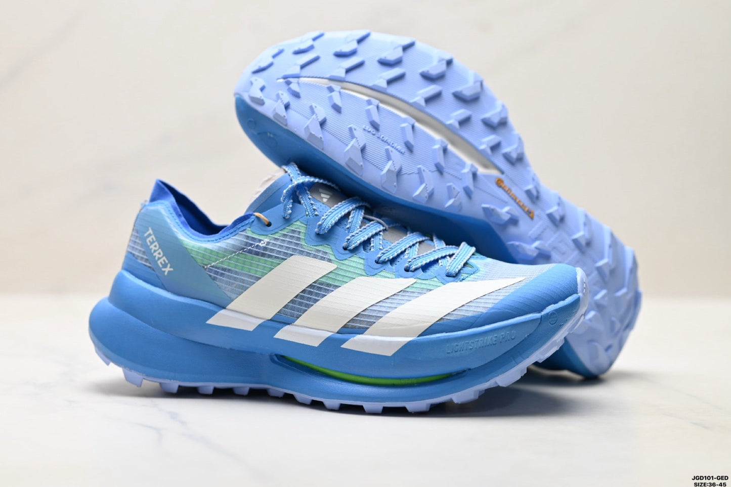 Adidas K81801750 Unisex Running Shoes #2 - Light Blue/Blue - image 14
