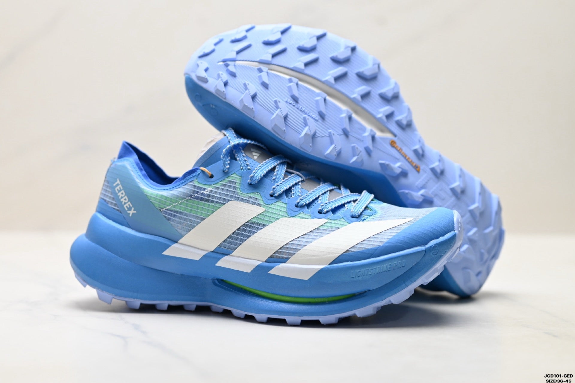 Adidas K81801750 Unisex Running Shoes #2 - Light Blue/Blue - image 14