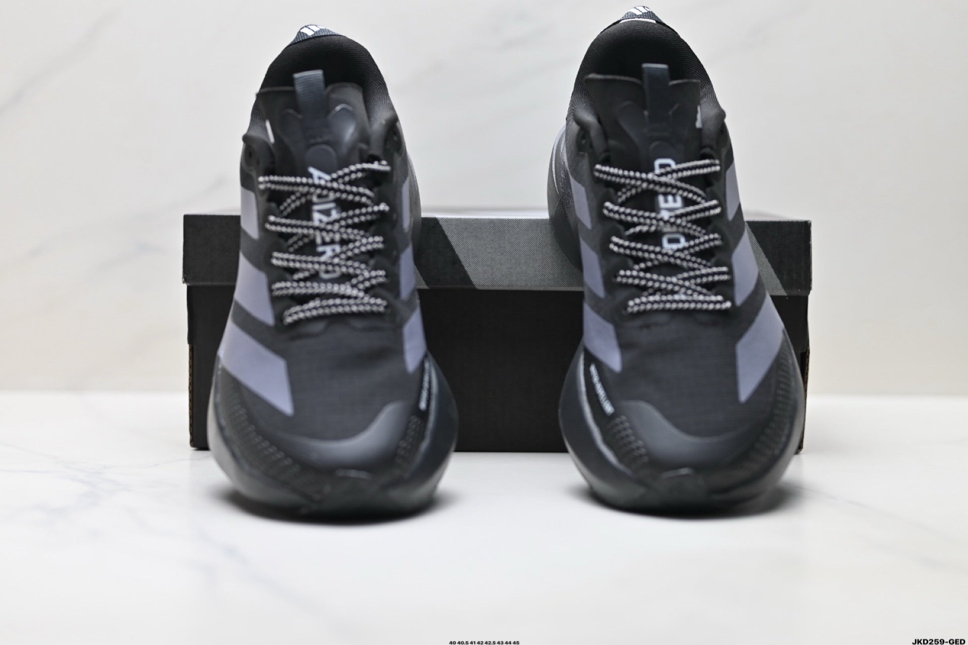 Adidas K81801550 Men's Running Shoes #4 - Black/Grey - image 2