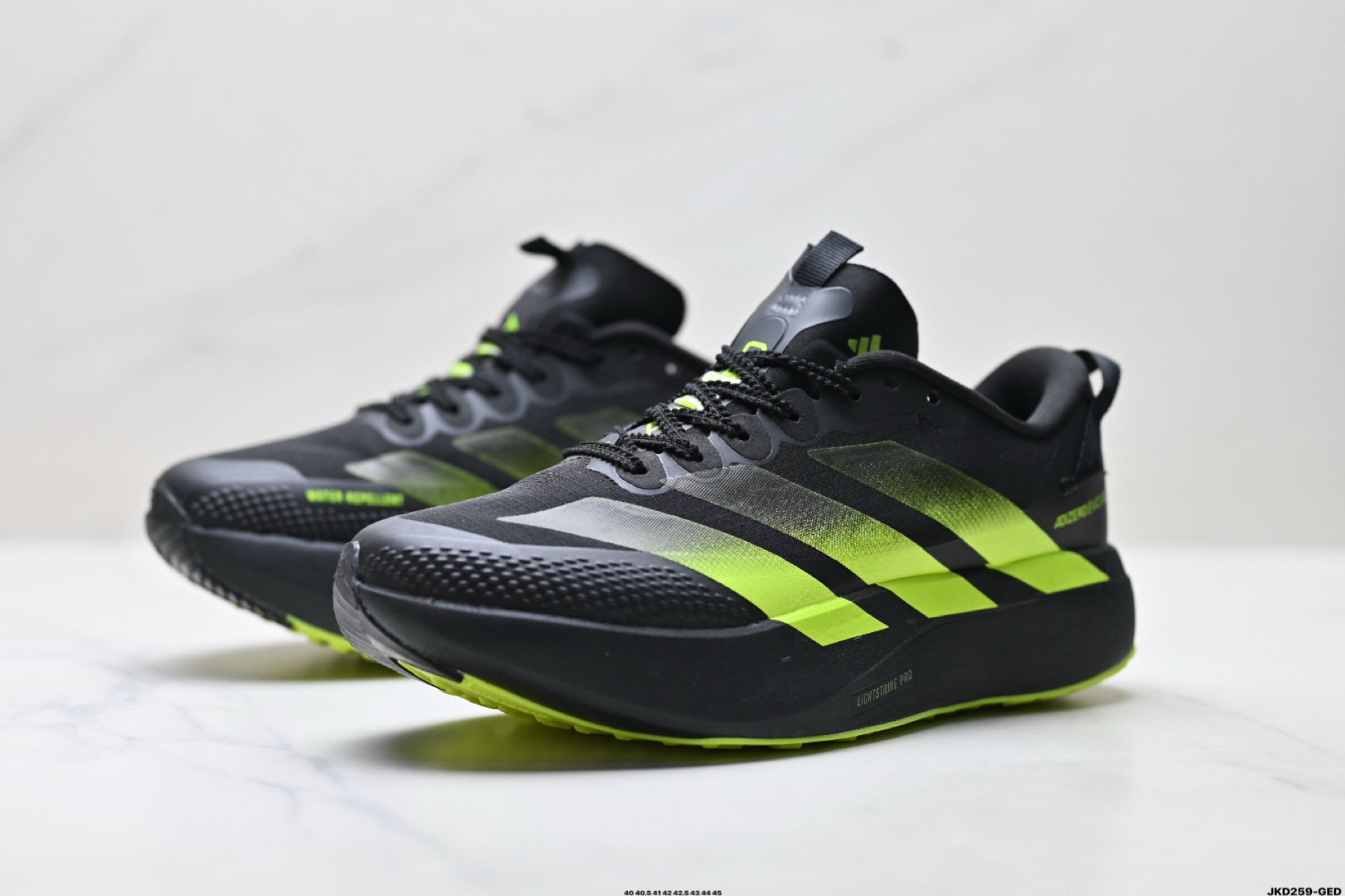 Adidas K81801550 Men's Running Shoes #4 - Black/Green - image 15