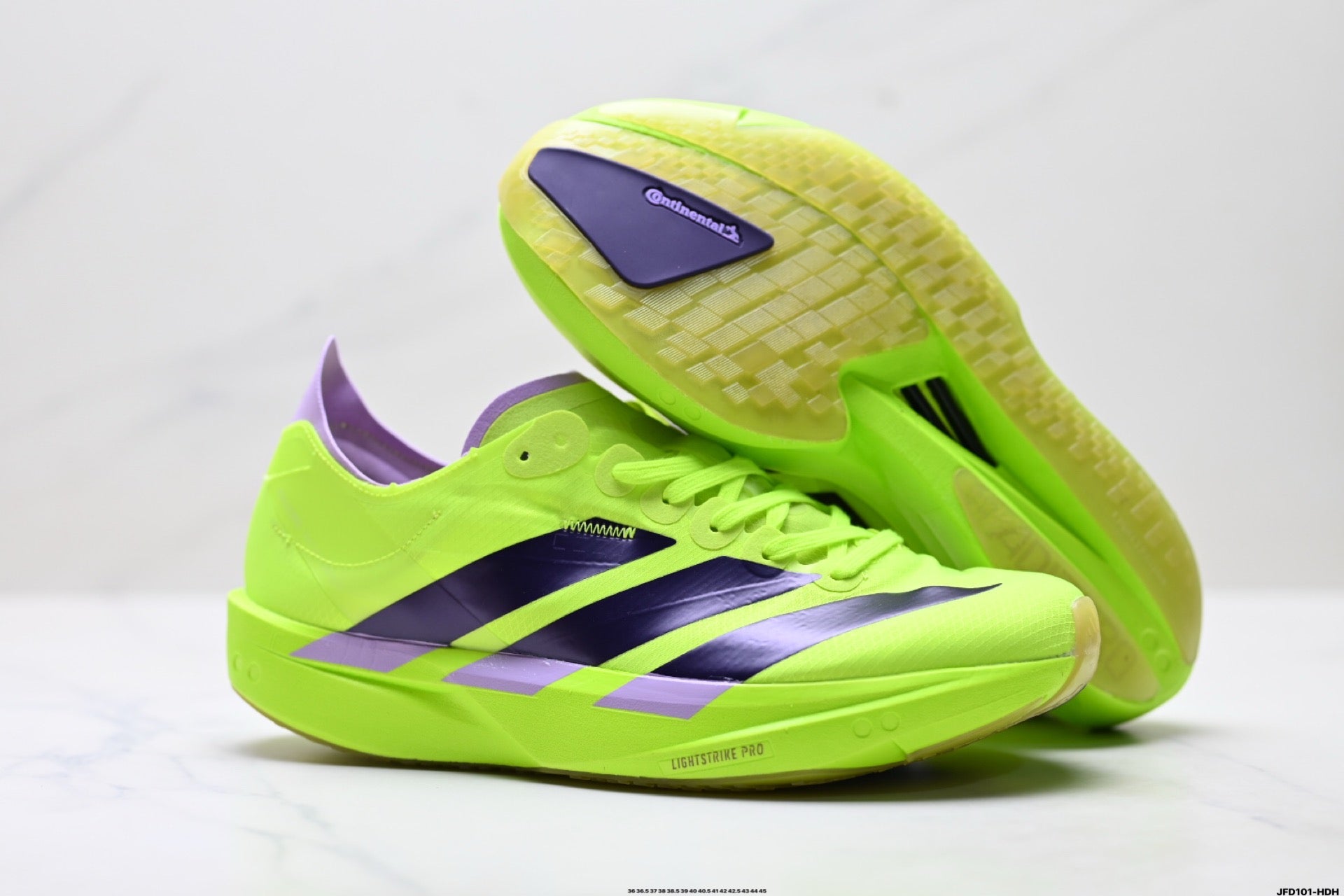 Adidas K81801650 Unisex Running Shoes #3 - Neon Green/Purple - image 9